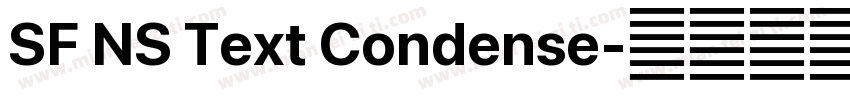 SF NS Text Condense字体转换